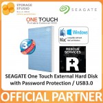 SEAGATE NEW One Touch External Hard Drive / Hard Disk / HDD with Password Protection / USB3.0, 2TB. SEAGATE Singapore Local 3 Years Warranty